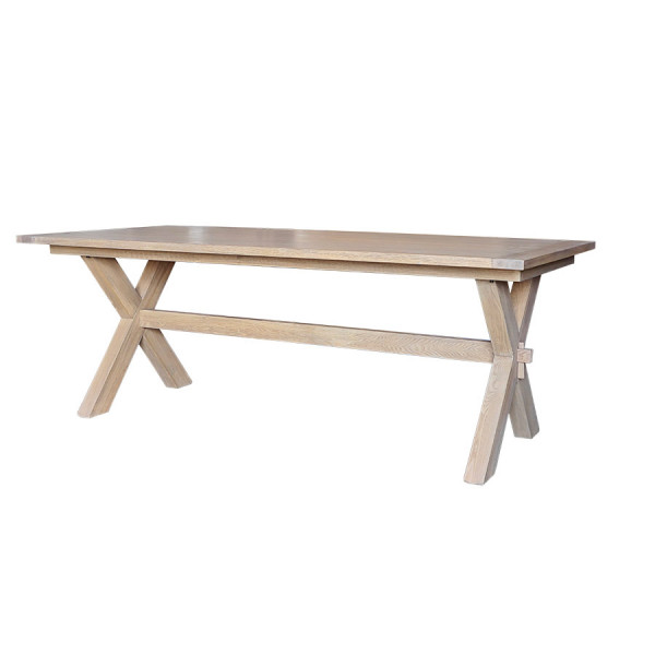 Bentley X-Leg Oak Dining Table